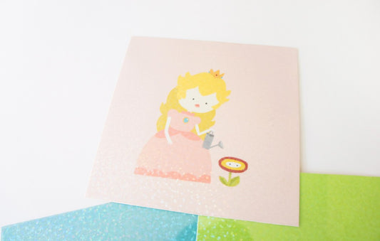 DIY - Holographic Glitter Prints